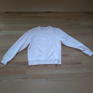 Mate The Label Light Pink Crewneck Sweatshirt Large Organic Cotton